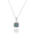 Classic Square Roman Glass Pendant